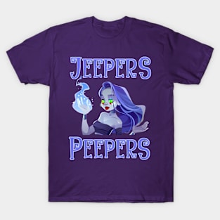 Halloween ghost vampire jeepers peepers glowing eyes costume T-Shirt